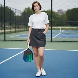 Kuhl Skort Skirt Shorts Women's 4 Gray Pockets Hiking Outdoor Pickleball Golf‎